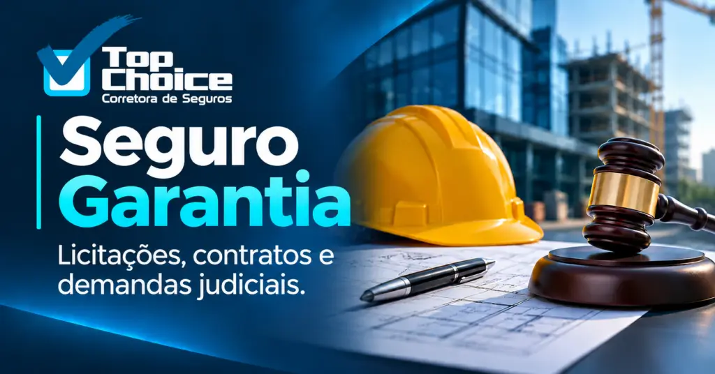 Seguro Garantia para licitações, contratos e demandas judiciais pela Top Choice Corretora de Seguros